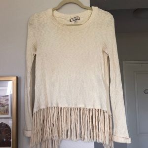 Women’s Fringe cross back sweater